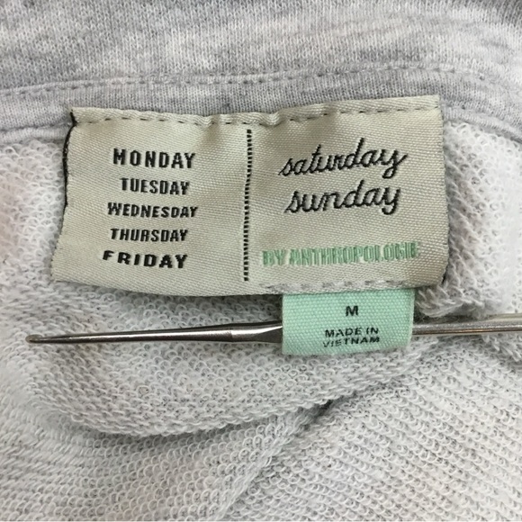 Anthropologie Gray Peplum Sweatshirt - Picture 8 of 13